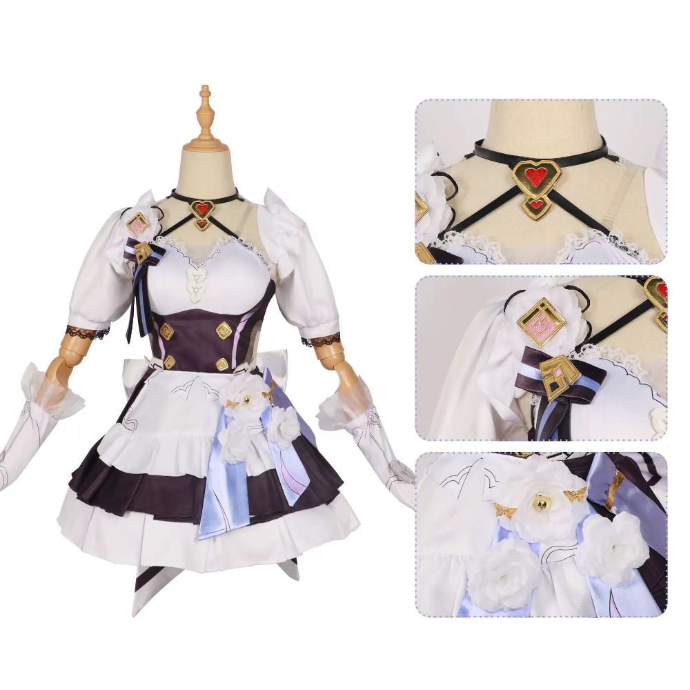 Game Cosplay,Honkai Impact 3rd,Honkai Impact 3 Alicia Maid Cosplay Costume